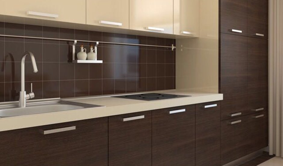 Фартук под кухню венге