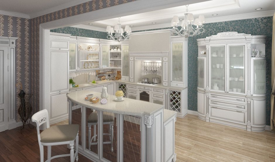 Буфет Констанция 4х СТВ мята