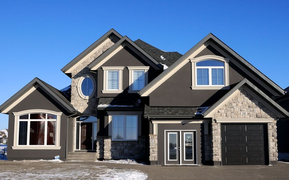 Фальцевая кровля фахверк