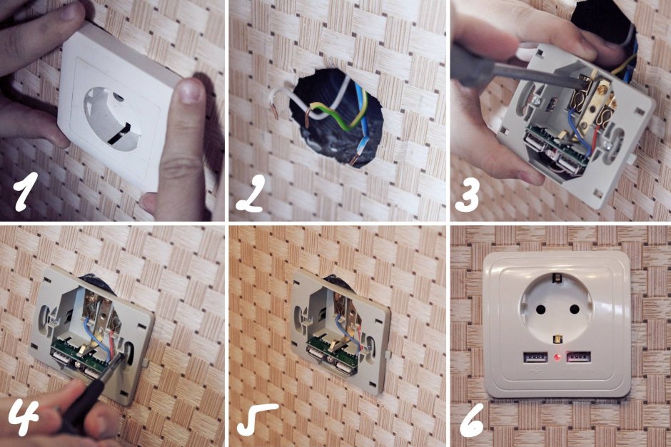 Розетка с юсб разъемом схема подключения