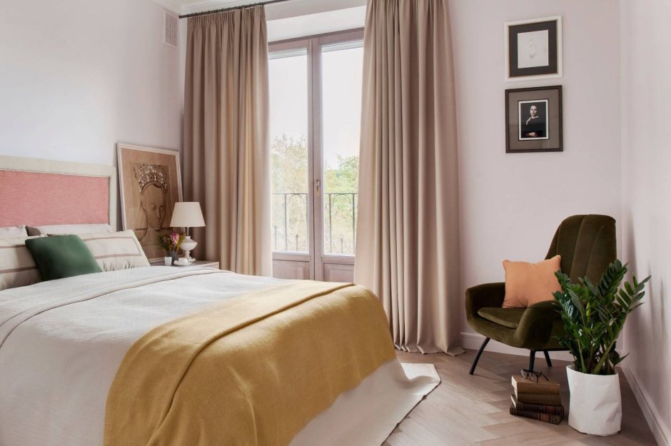 Цвет штор к бежевым обоям