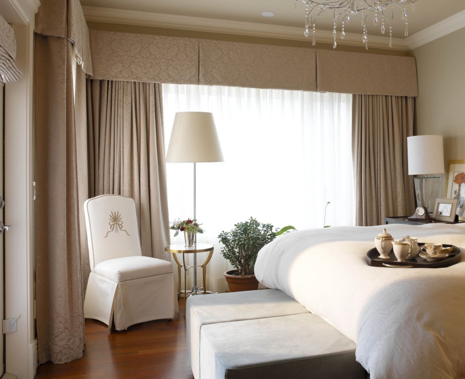 Светло бежевые обои в интерьере