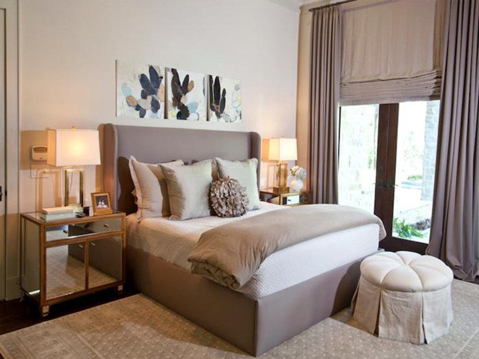 Сочетание серого и бежевого в интерьере