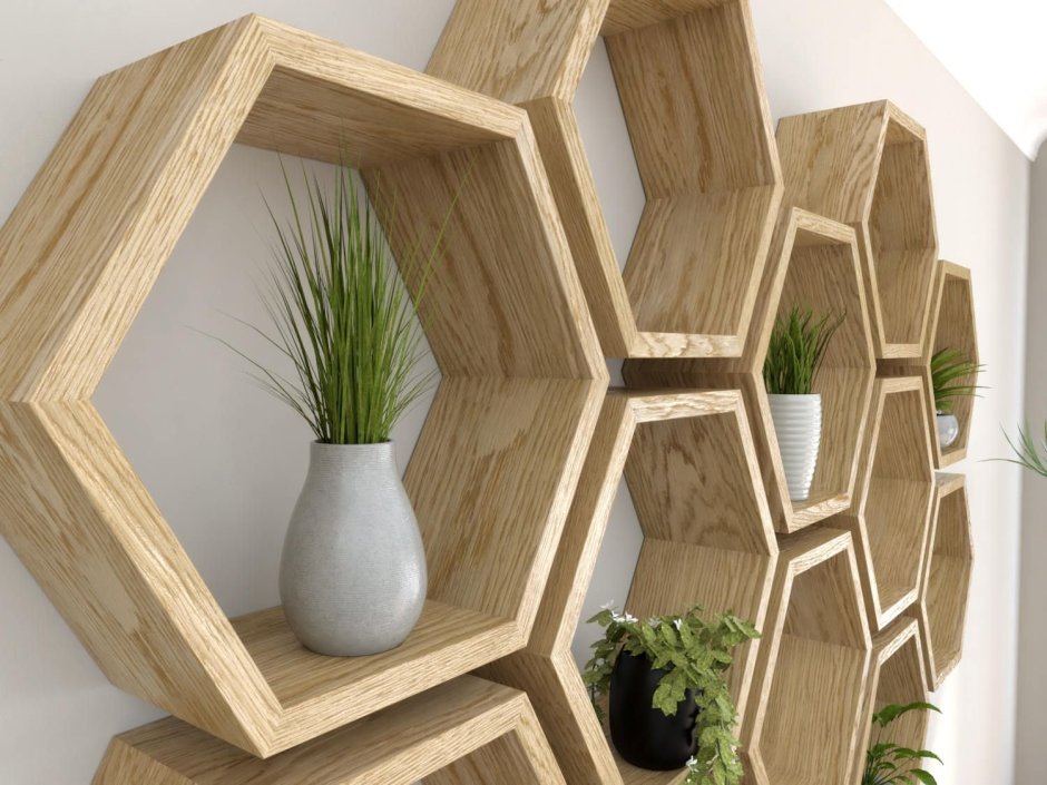 Шестиугольные полки