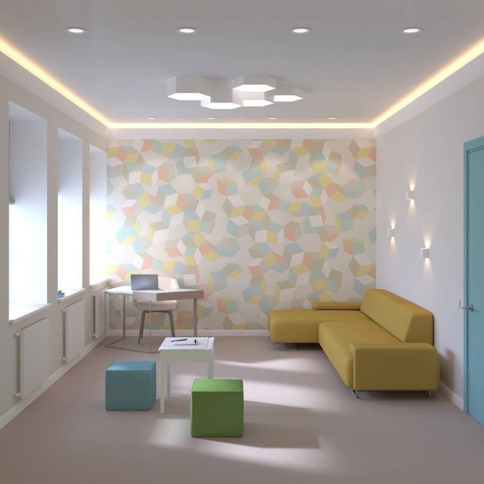 Цвет стен в кабинете психолога