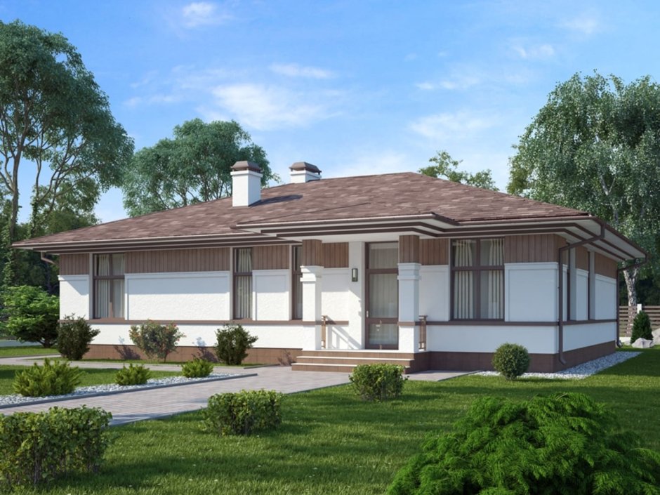 Одноэтажный дом Райта