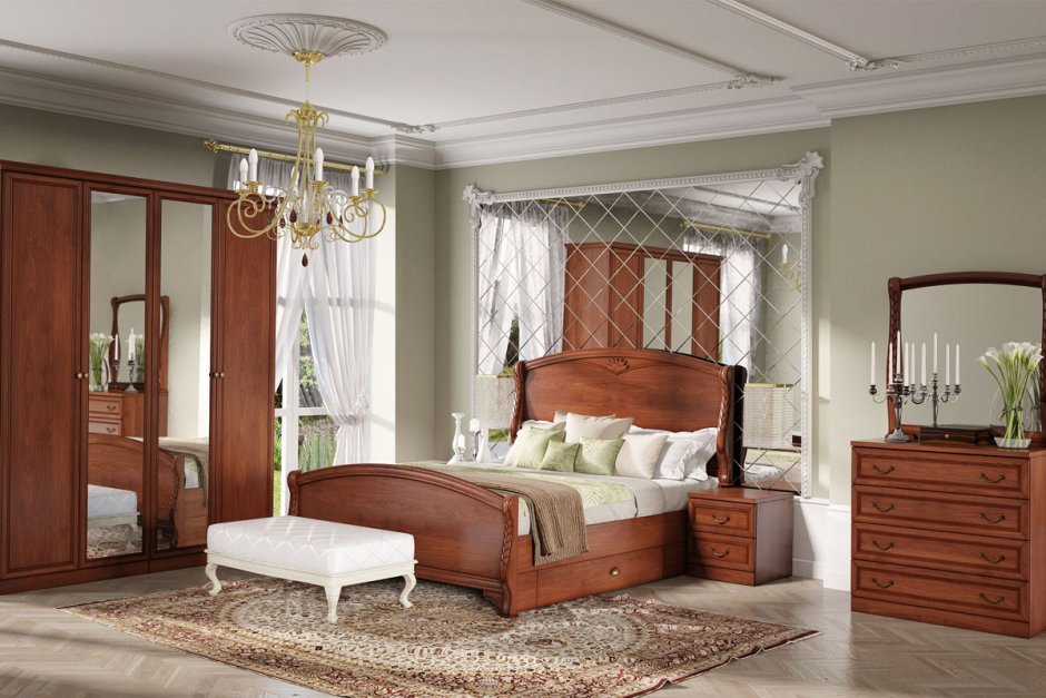 Кровать Камелия орех Шатура