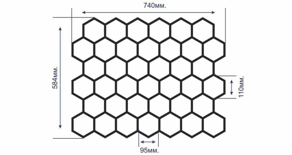 Трафарет соты для штукатурки