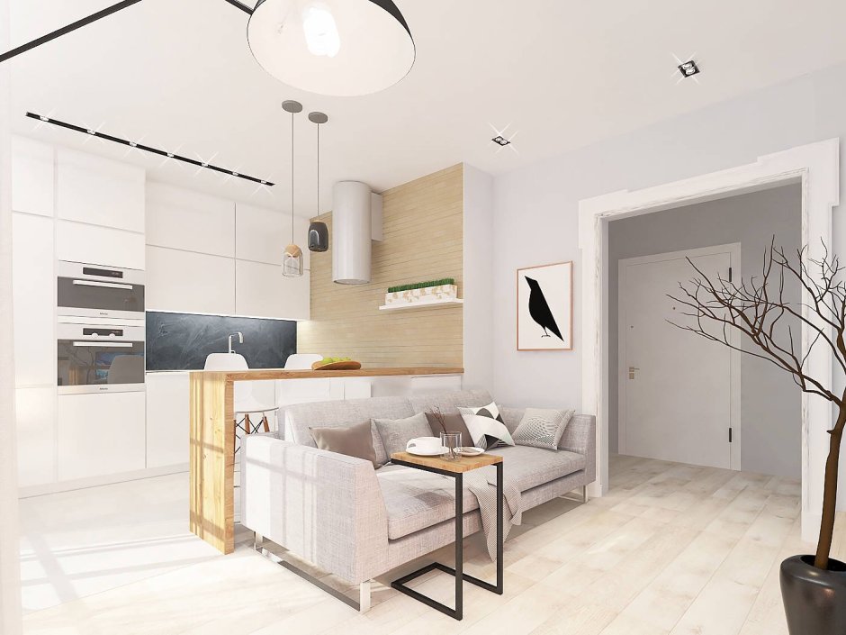 Интерьер однокомнатных квартир 46 кв м