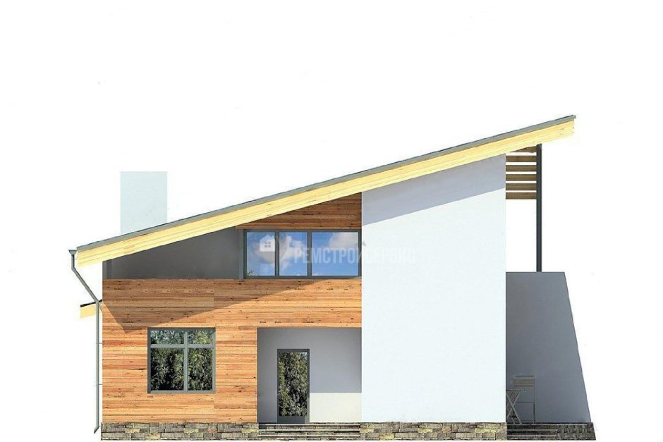 Односкатная крыша 1.5 этажа