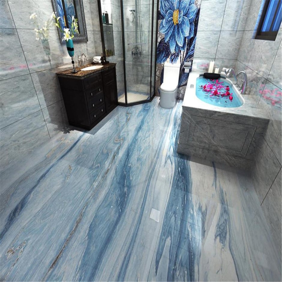 Creto Onyx Blue на пол