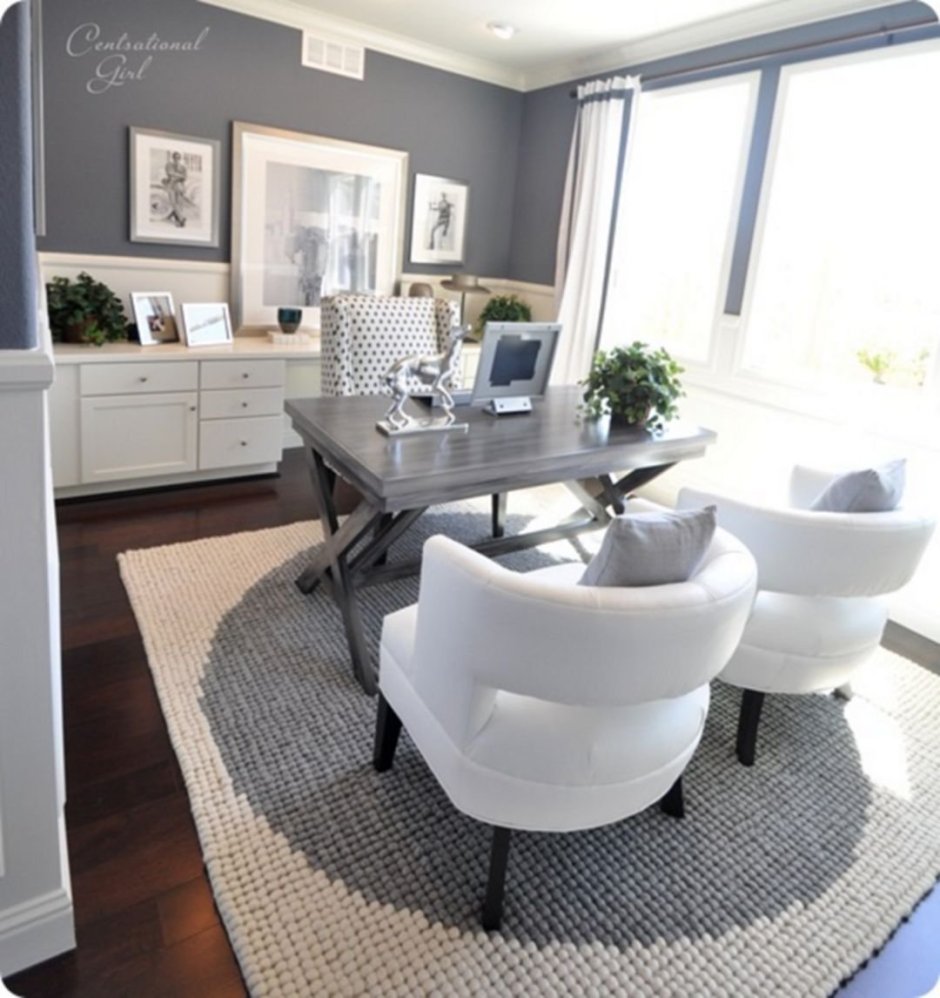 Кабинет в белом цвете