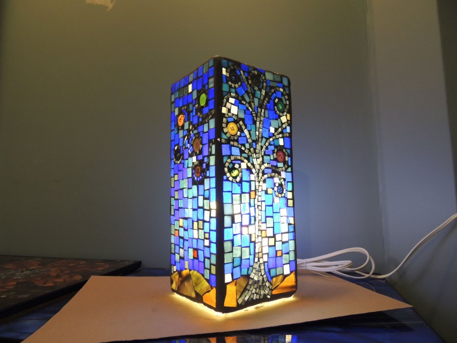 Светильники из мозаики