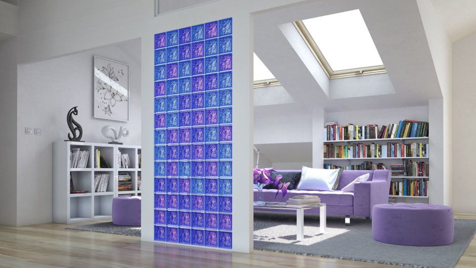 Советские стеклянные блоки в интерьере