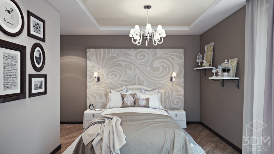 Гостиная в коричневом цвете