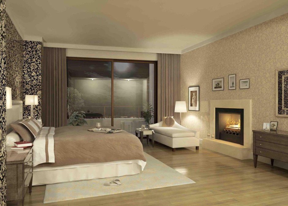 Спальня в цвете капучино