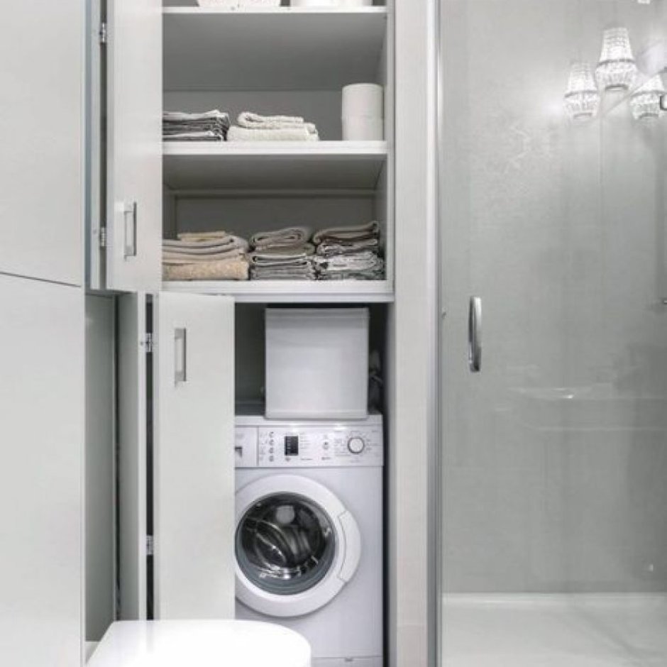 Шкаф в ванную под машинку