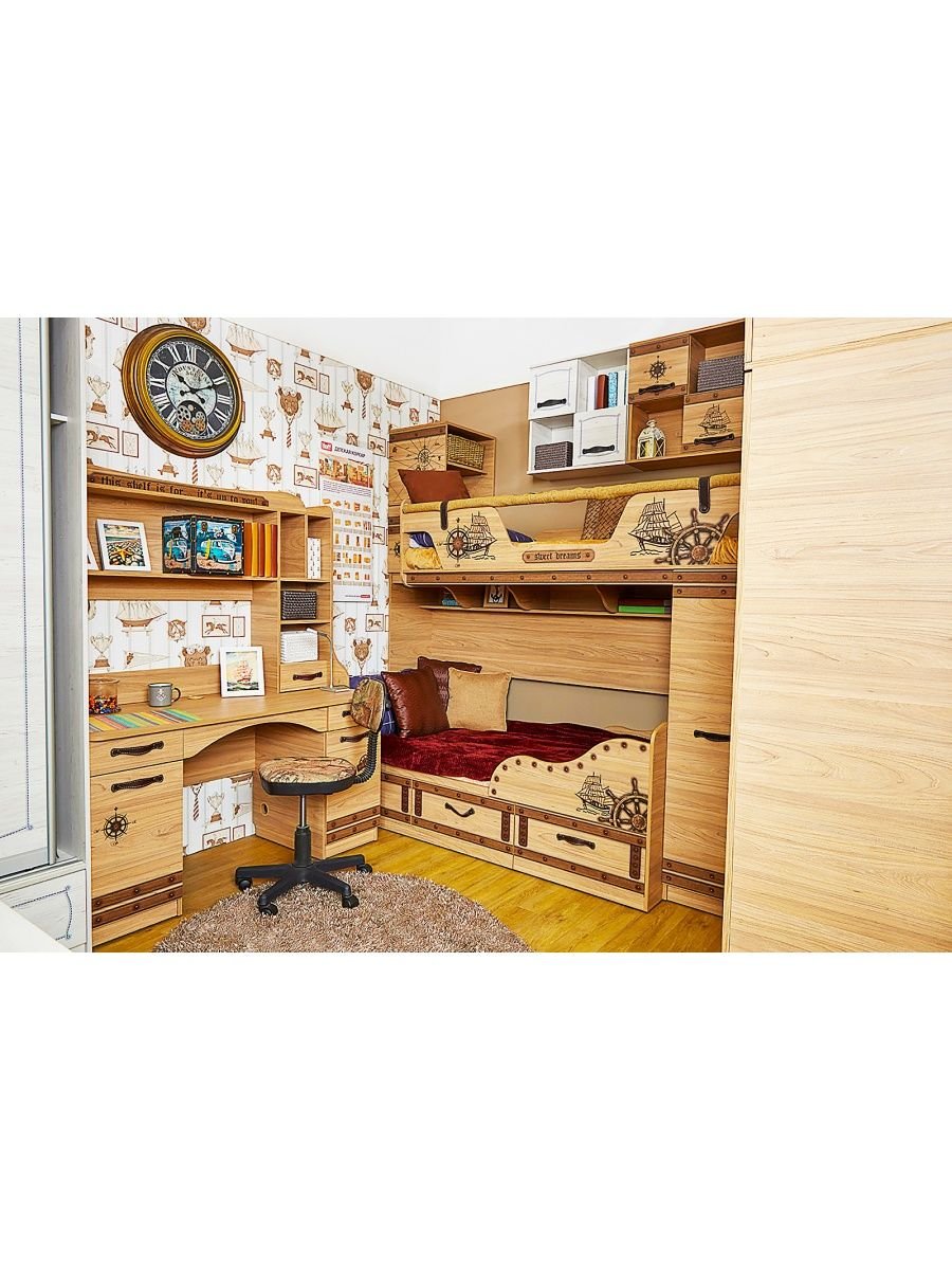 Кровать 2 ярус снизу рабочее место