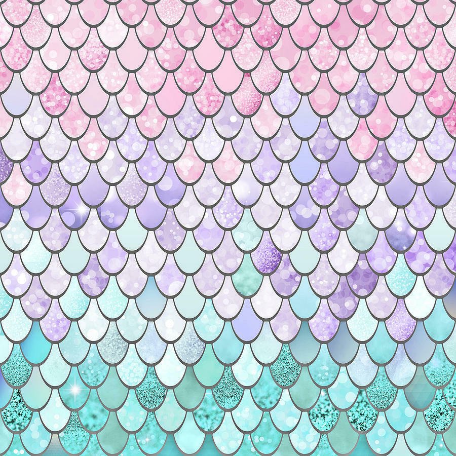 Чешуя Радужная паттерн