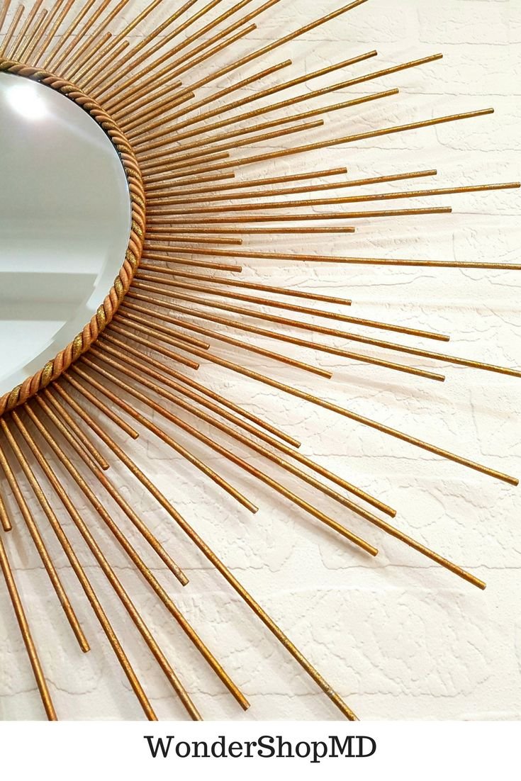 Зеркало из шпажек деревянных