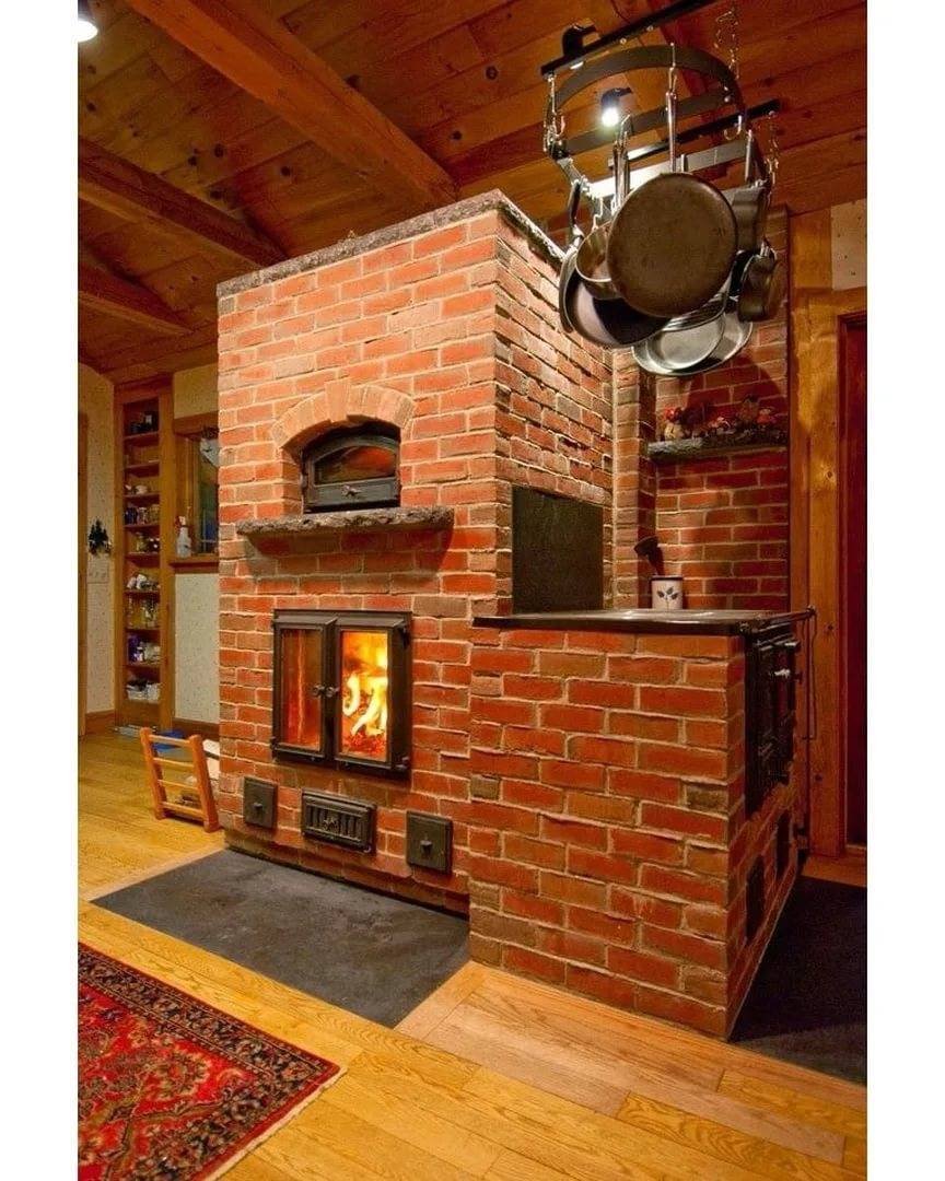 Отопительная кирпичная печь 100кв