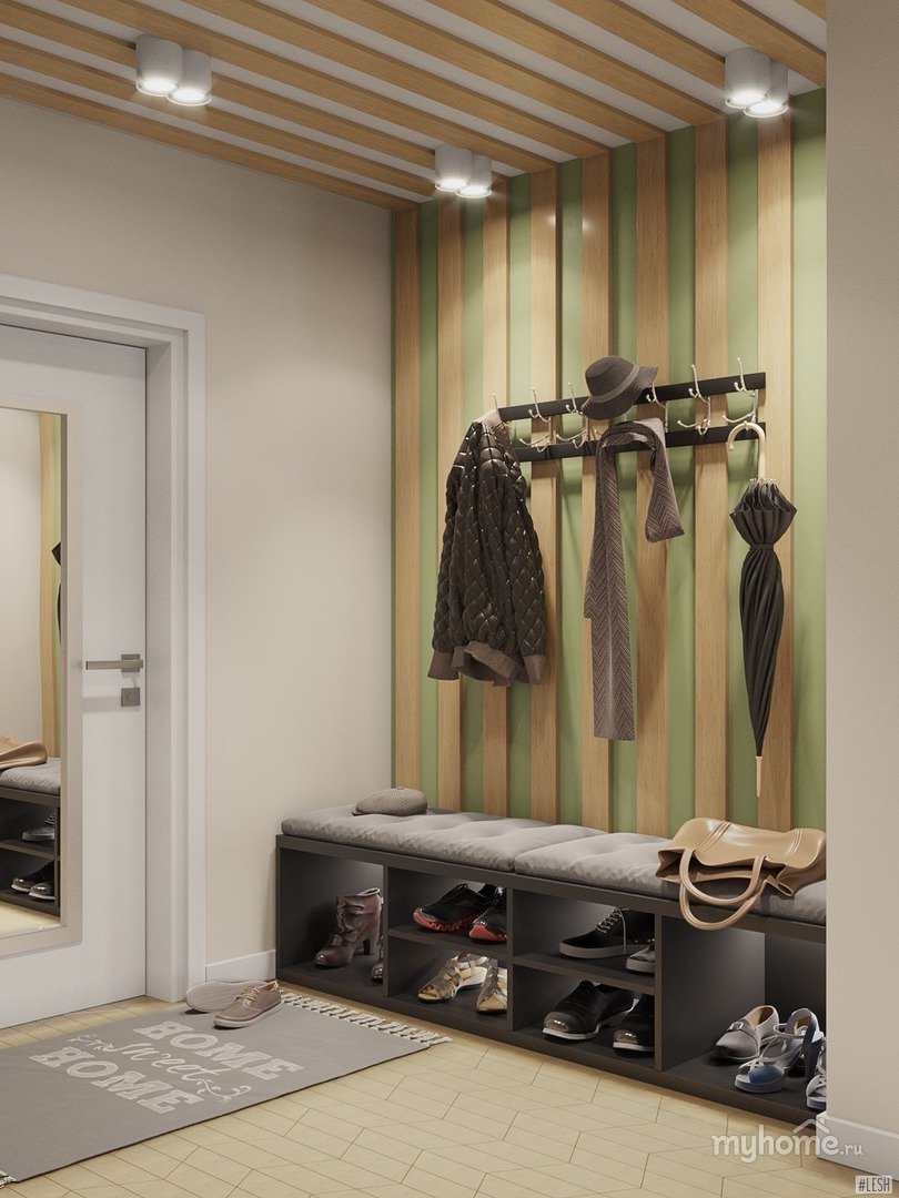 Вешалка в прихожую в скандинавском стиле