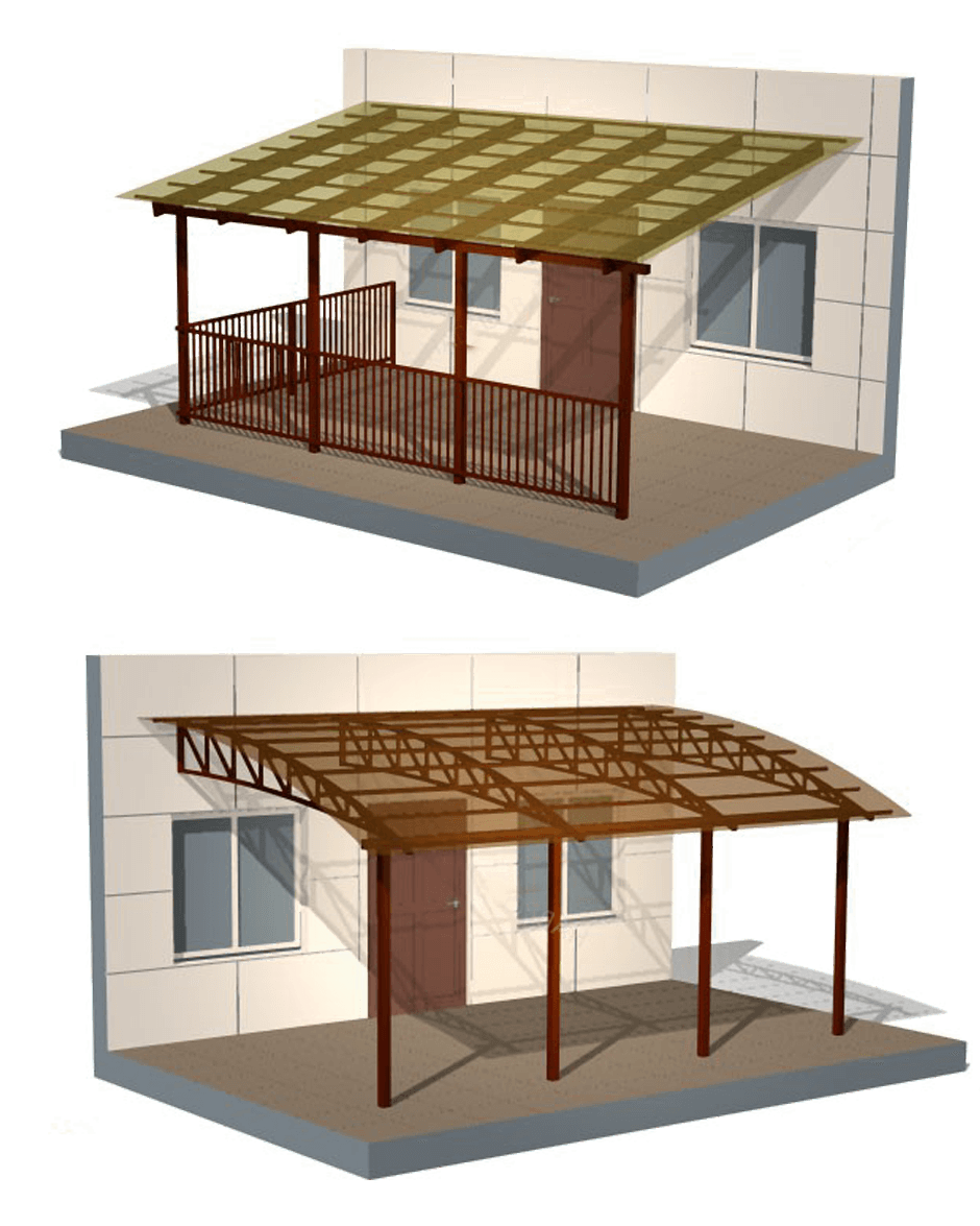 Каркас из профильной трубы 6х5м