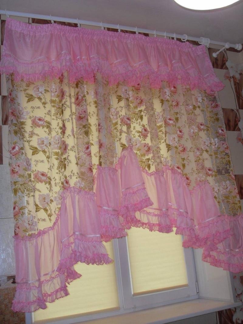 Шторы из остатков органзы