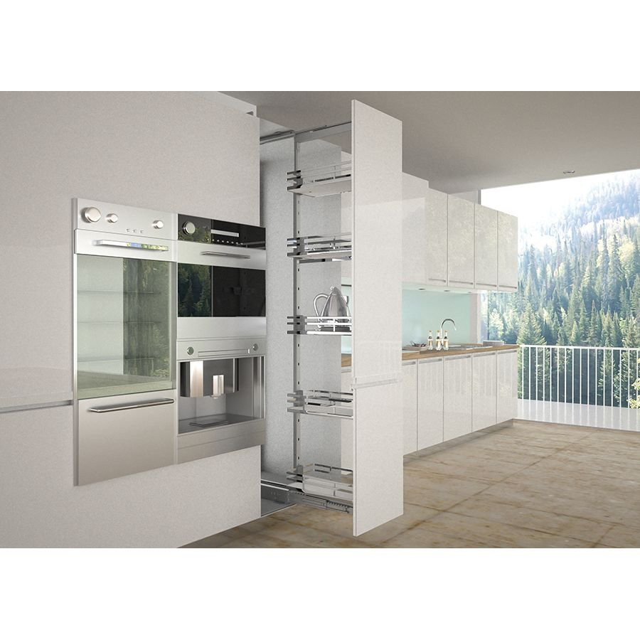 Высокая бутылочница пенал для кухни