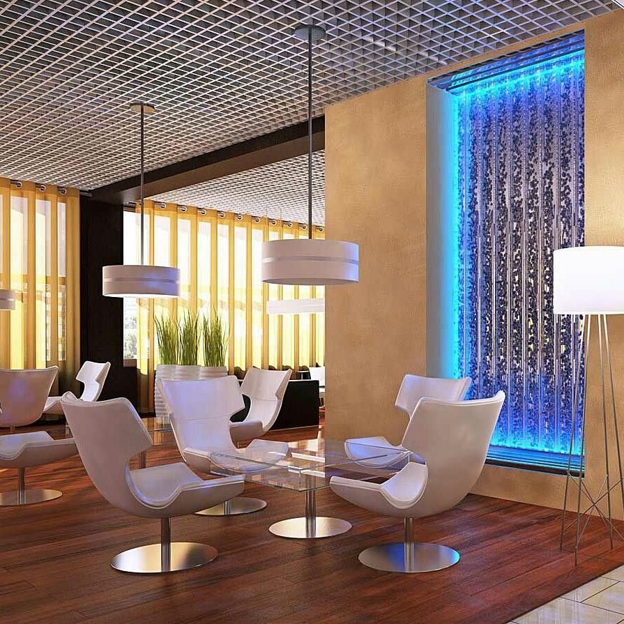 Светящиеся перегородки в интерьере