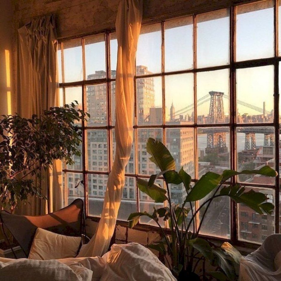 Уютный вид из окна