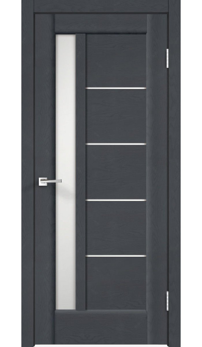 Дверь межкомнатная Авеста цвет антрацит