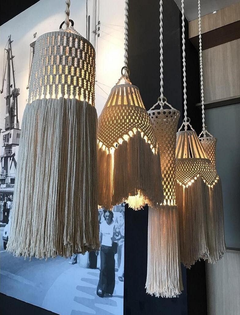 Торшер плетеный