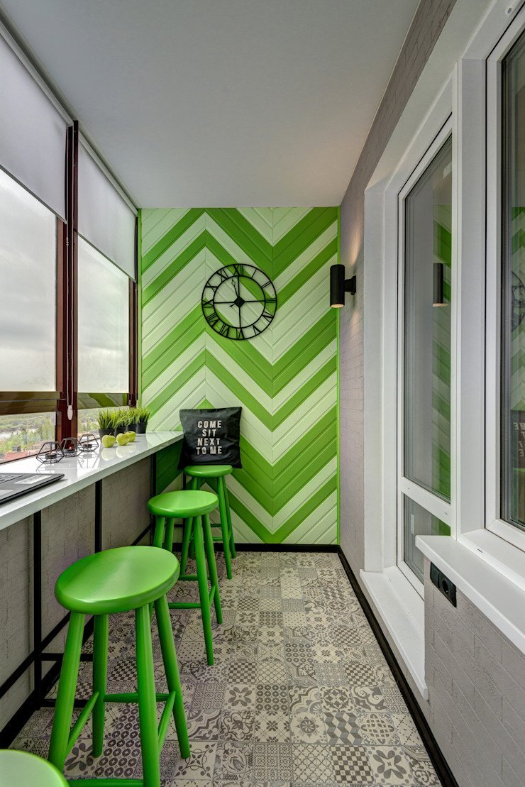 Салатовый балкон