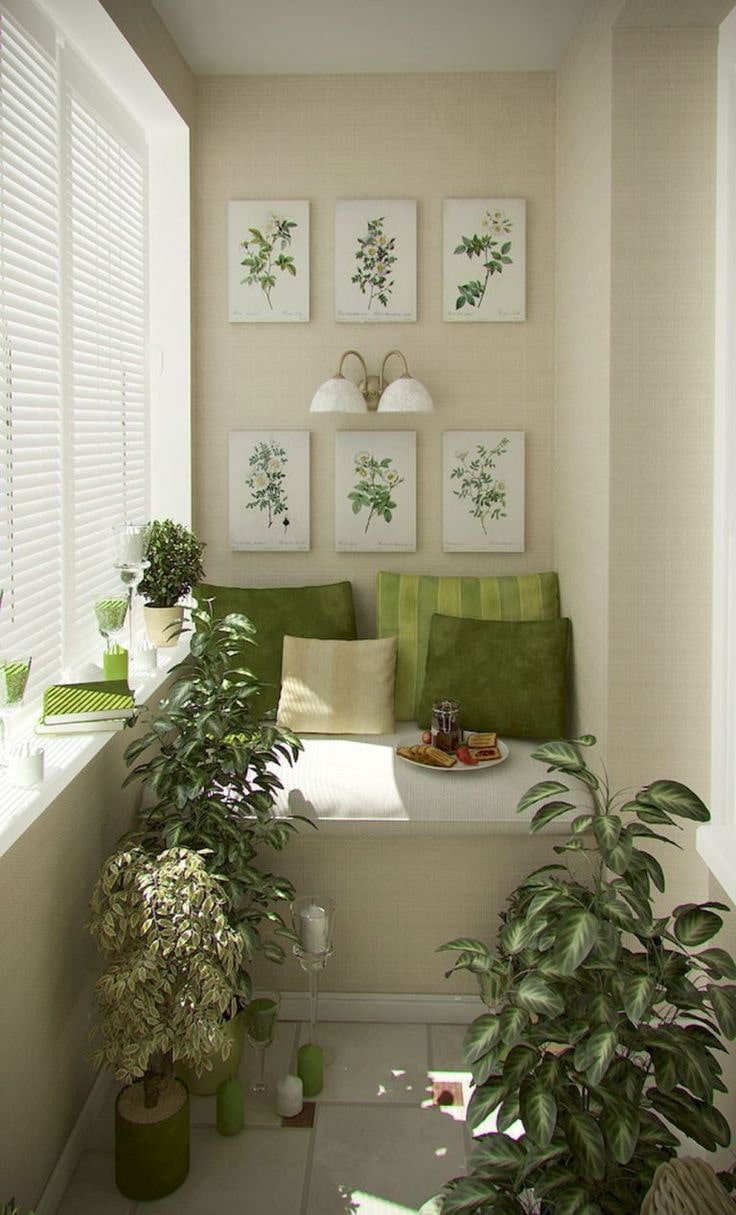 Салатовый балкон