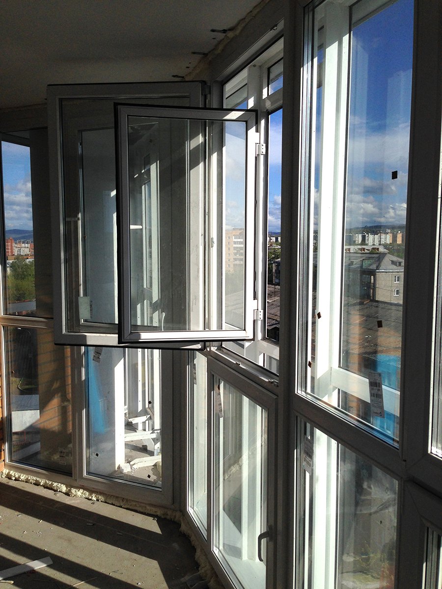 Остекление балконов вторым контуром