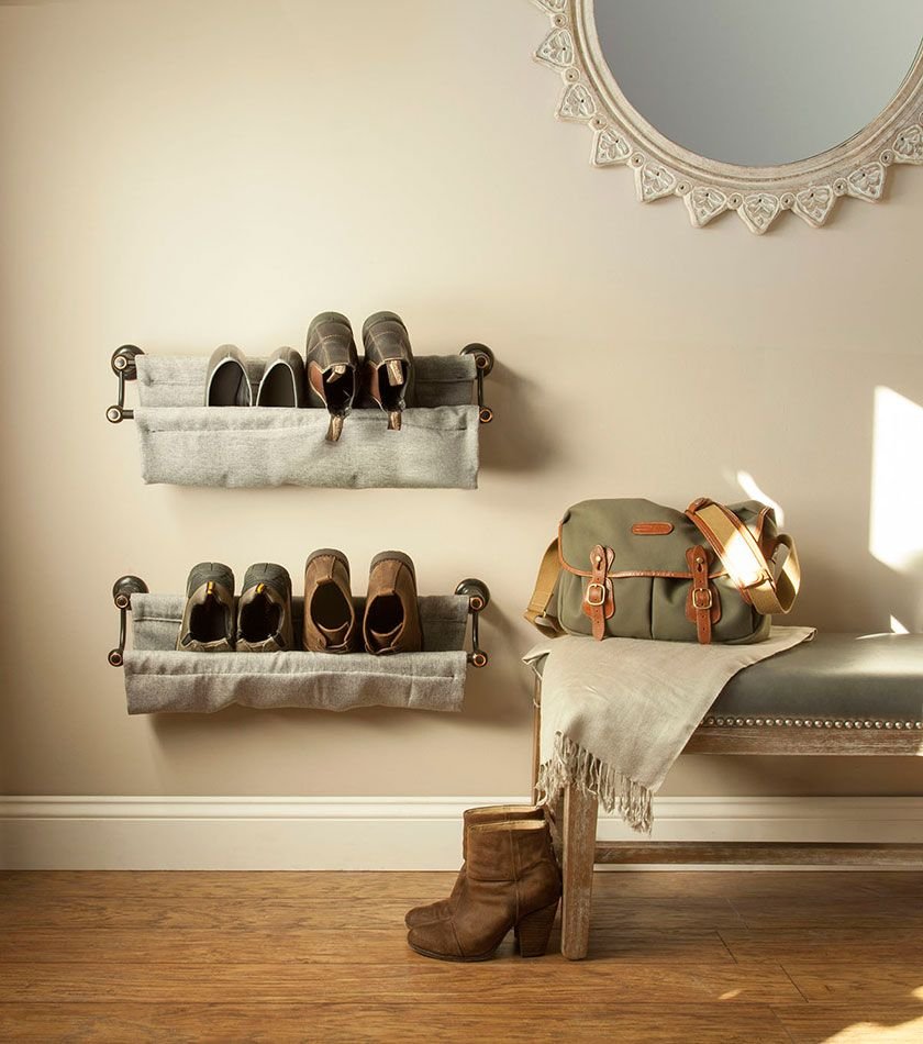 Wall Mounted Shoe Rack