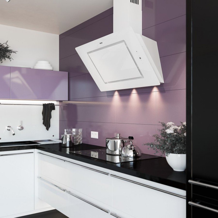 Каминная вытяжка Eleyus Venera a 1000 led SMD 90 WH