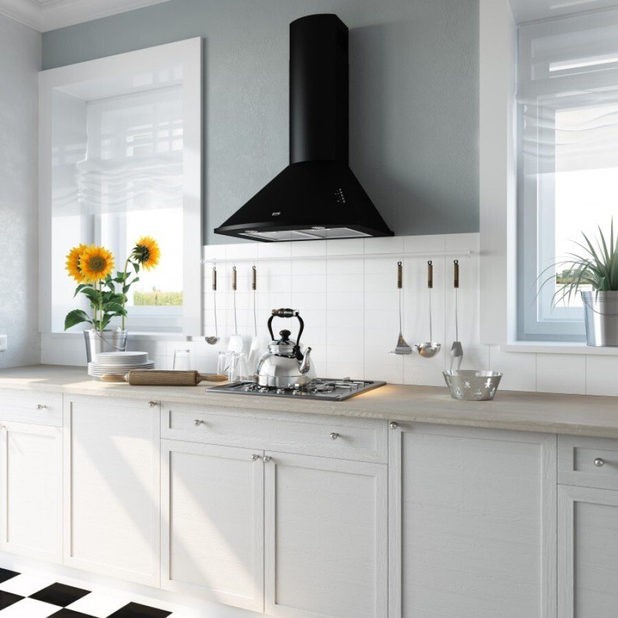 Каминная вытяжка Eleyus Bora 1000 90 BL