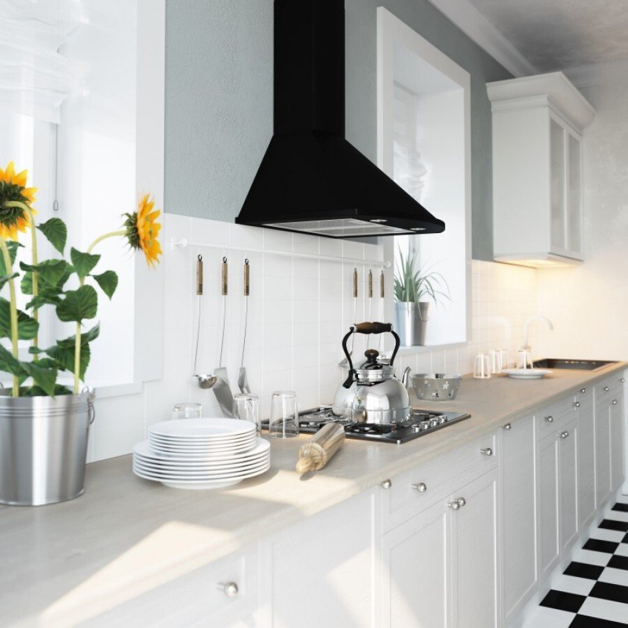 Каминная вытяжка Eleyus Bora 750 60 BL