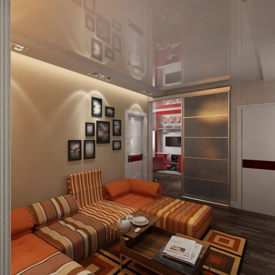 Маленькая гостиная без окна