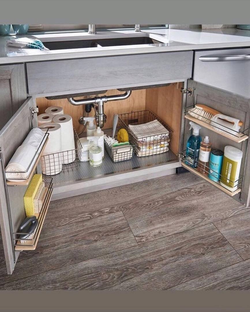 Как организовать пространство на кухне в ящиках