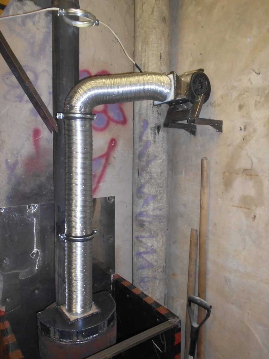 Буржуйка армейская горизонтальный дымоход