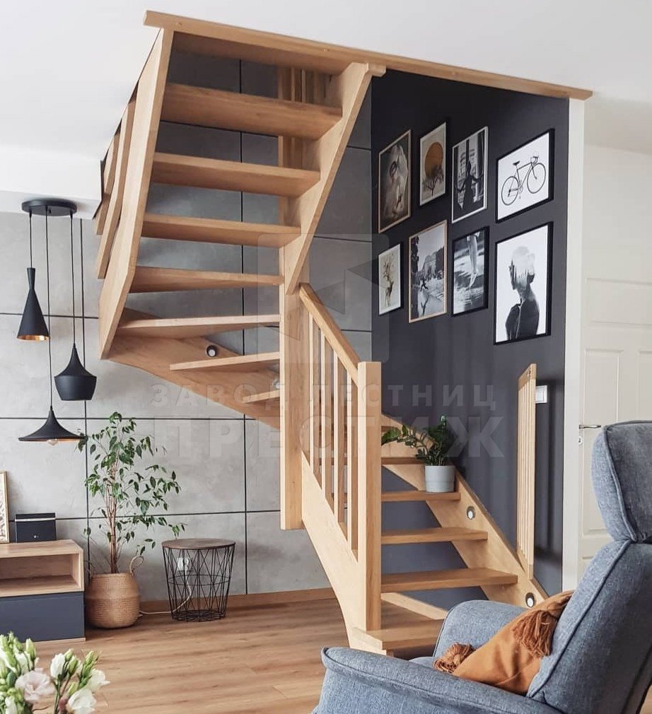 Лестница из бука лв-1.0