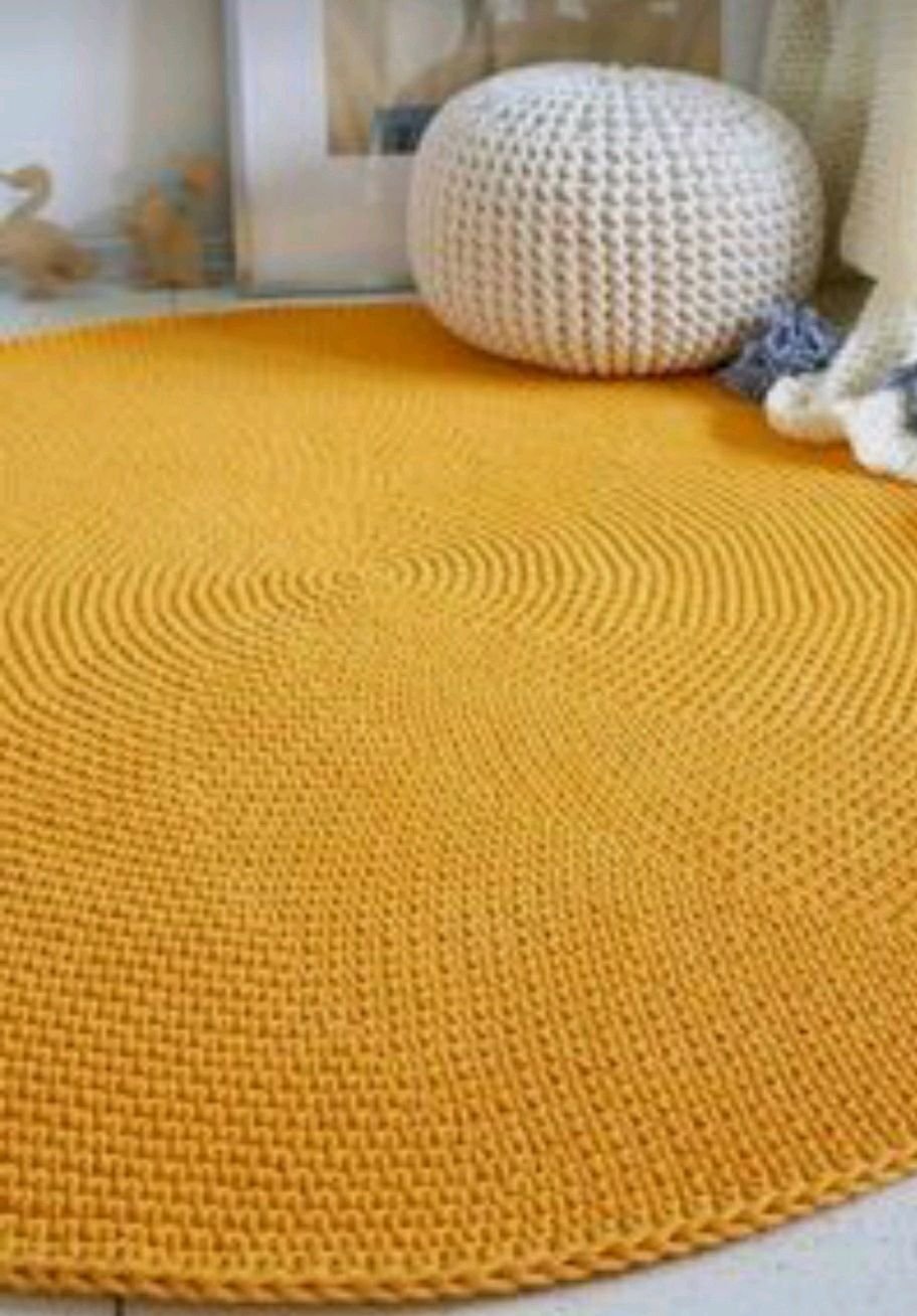 Вязаный ковер