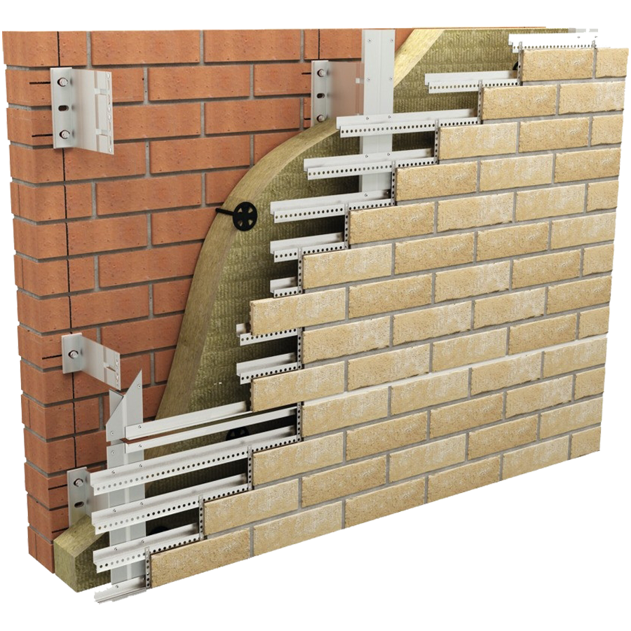 Вентфасад из клинкерной плитки технология