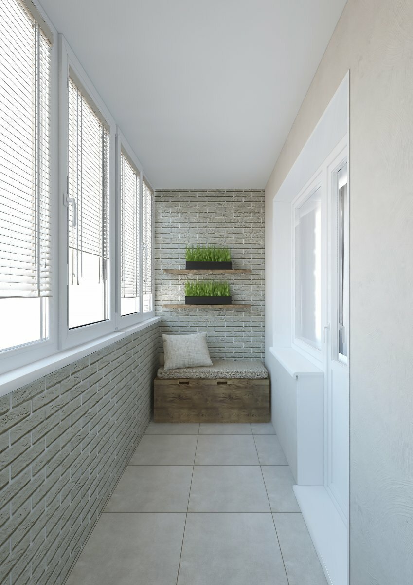 Внутренняя отделка балкона