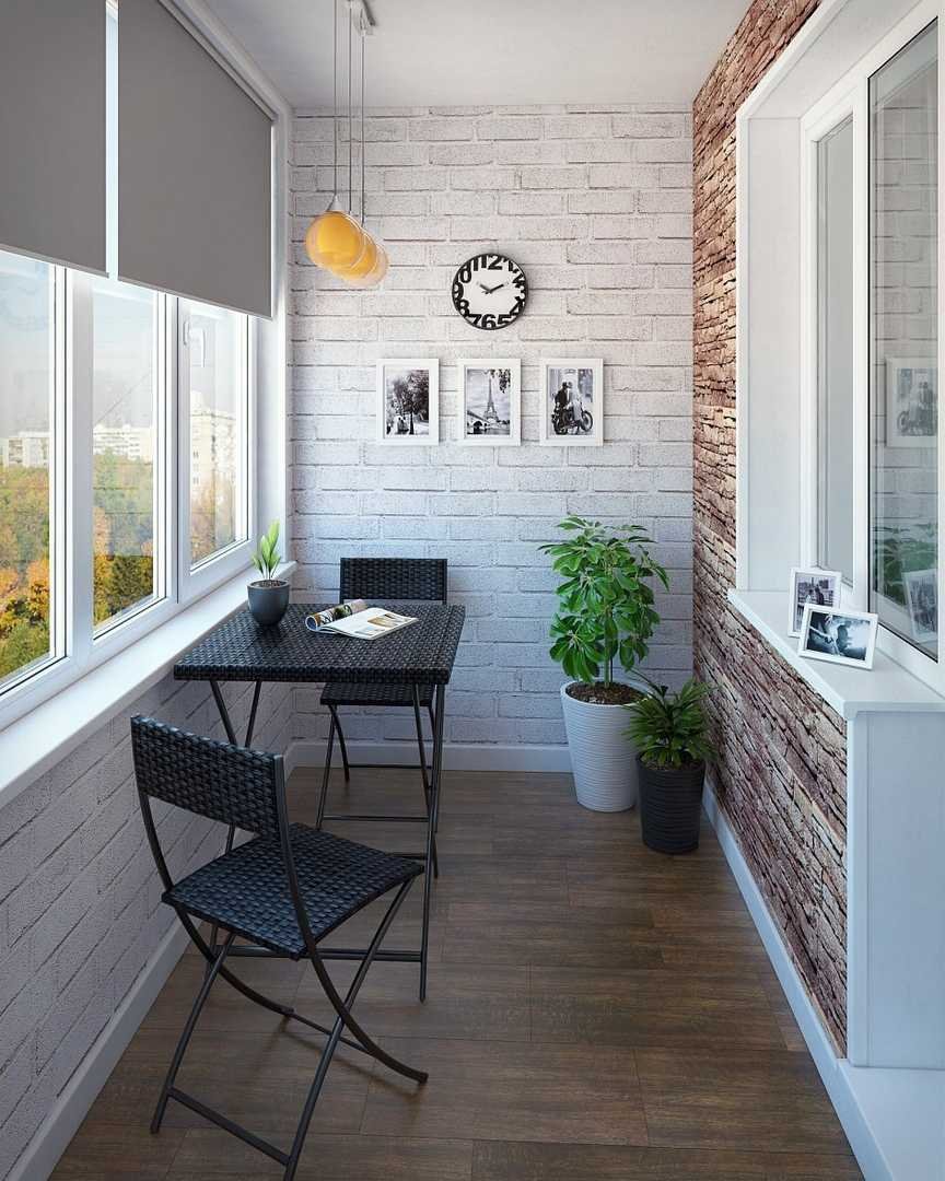 Балкон в стиле лофт п 44т