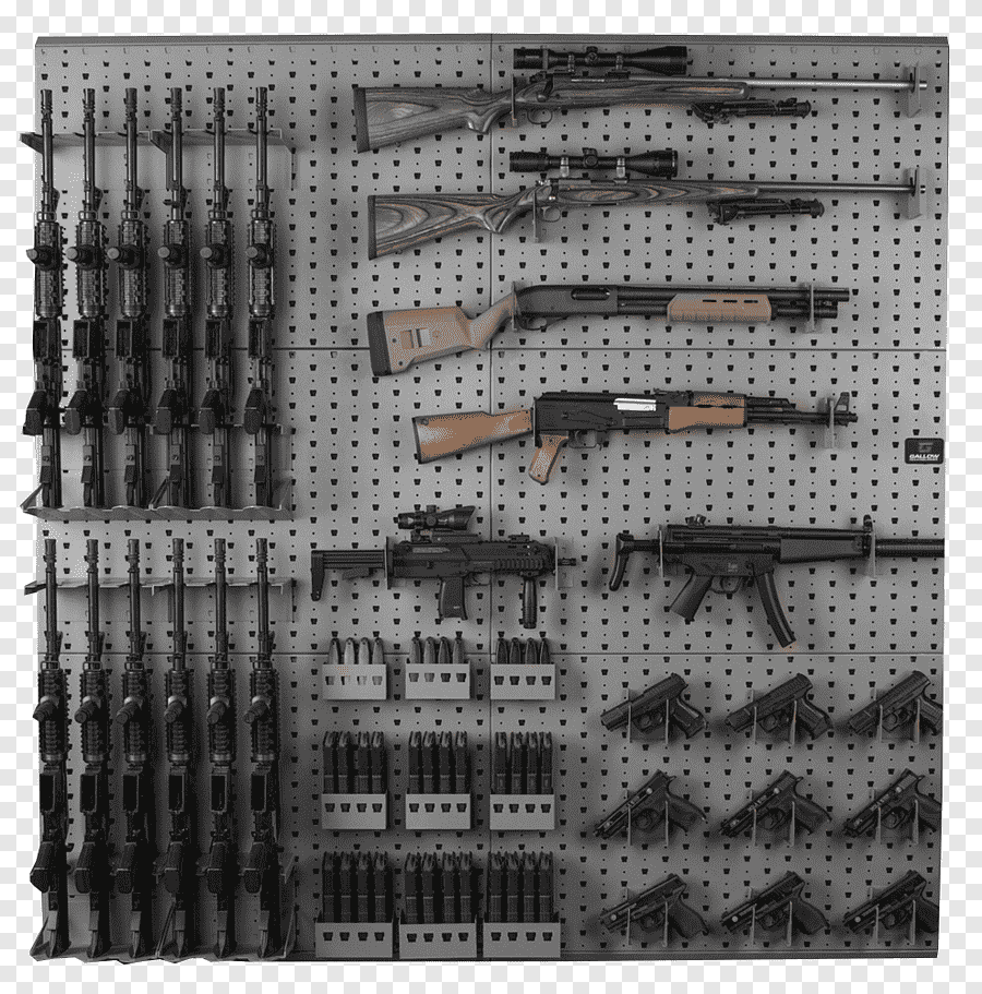 Стеллаж для оружия на стену