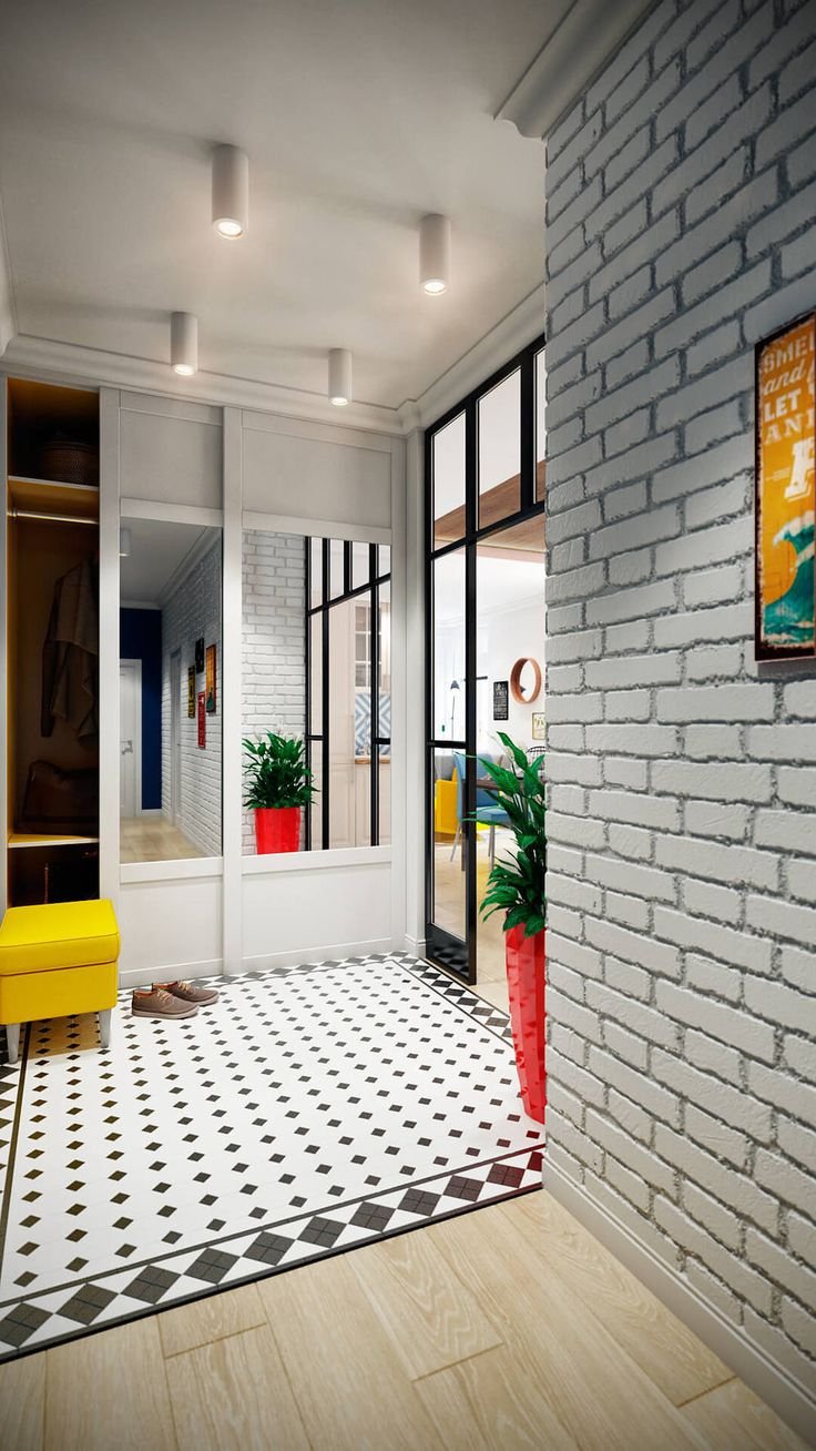 Прихожая в лофт стиле п44